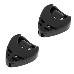 Compact Black Adhesive Guitar Pick Holder (2 PCS)