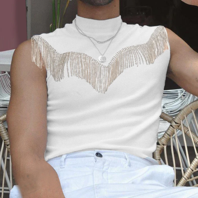 Рисунок 6 - 2023 модные мужские майки с высоким воротником