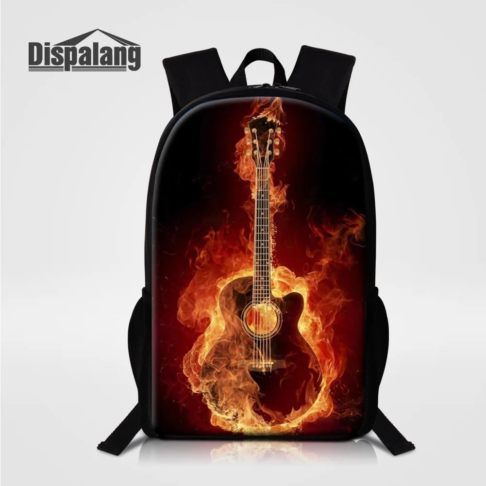 

Black Violin Printing School Bags For Girls Musical Note Children Sublimation Polyester Backpack For Boys Women Shoulder Bagpack