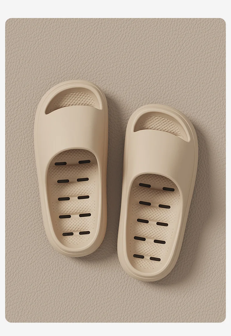 Eva Perforated Shower Slippers Non-slip Summer Slides For Unisex_voghion.com