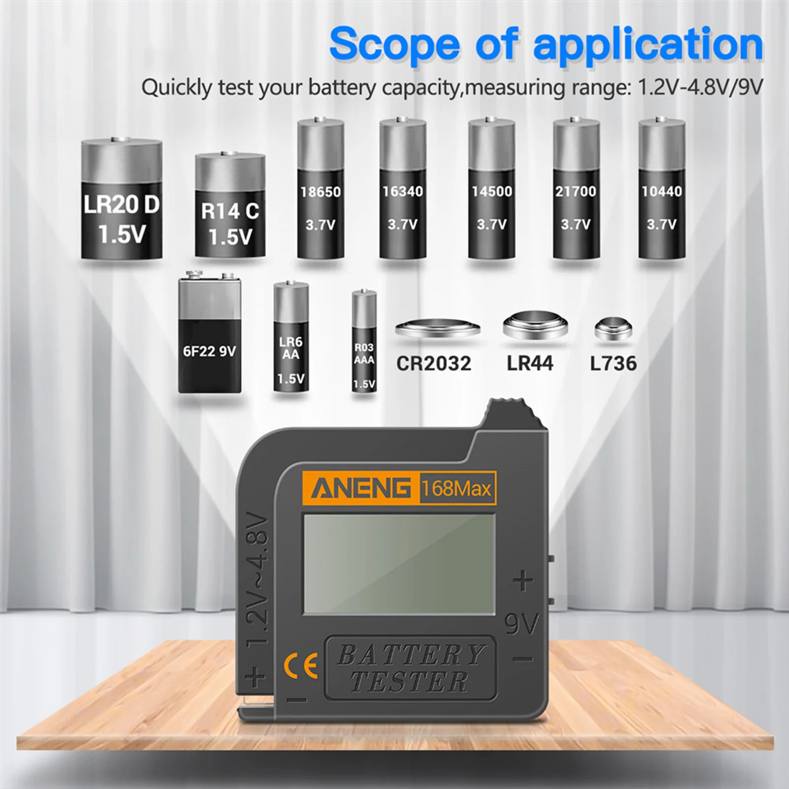 Universal Battery Checker Digital Tester Portable Batteries Monitor No Needed Reader For AA AAA C D 1.5V |