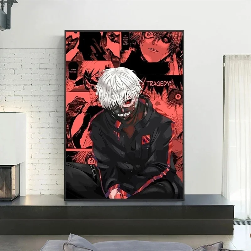 Tokyo Ghoul Kaneki Ken Japanese Anime HD Wall Art Decoration