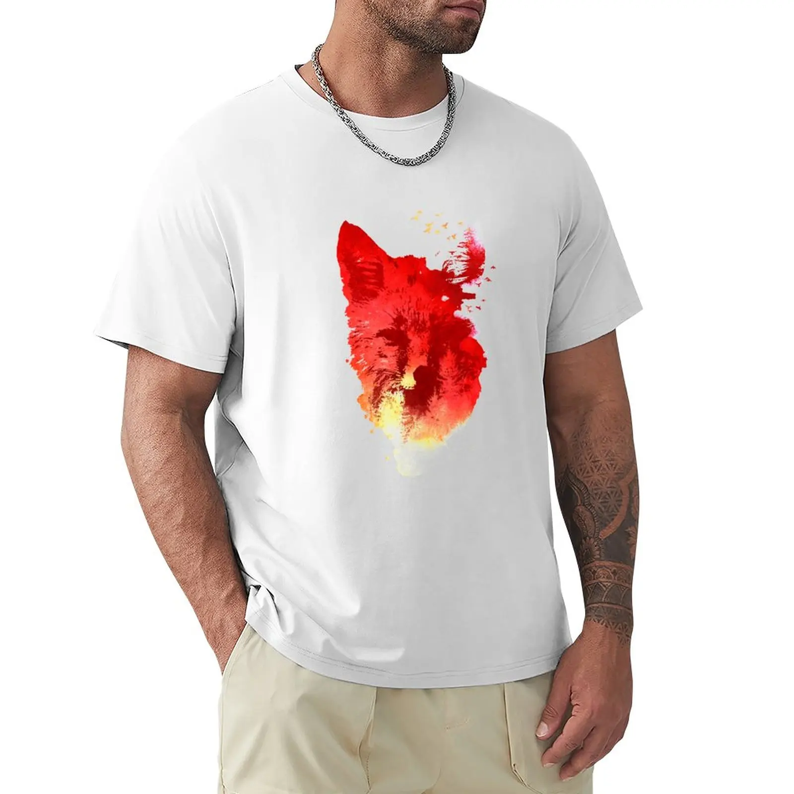 

Burning Freedom T-Shirt hippie clothes summer tops men clothes