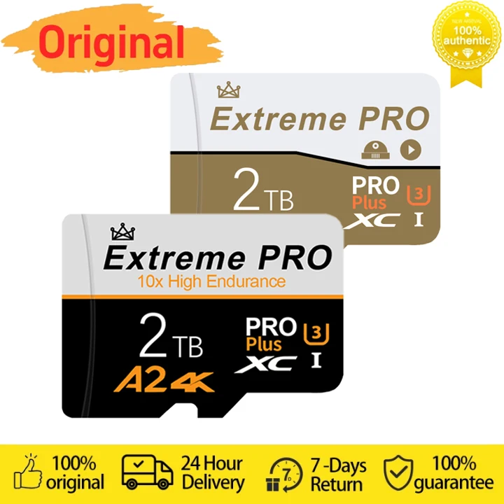 정품 마이크로 TF SD 카드, 고속 SD 메모리 카드, 128GB 256GB 512GB SD 카드, U3 A2 TF 플래시 카드, 닌텐도 스위치 Ps4 Ps5 용
