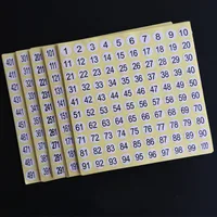 1-500 Number Sticker Label For Nail Polish Color Gel Varnish Marking Numbering Digital Label Manicure Tool 10MM Tag Sticker 1