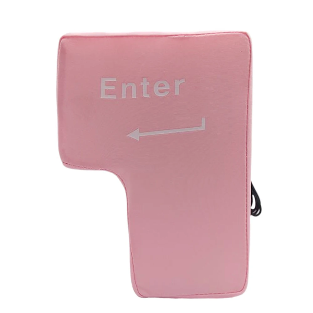 Anti Stress Button USB Enter Key Vent Pillow Soft Computer Big Button