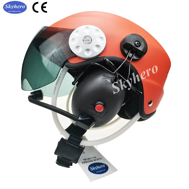 

EN966 Standard Noise Cancelling Paramotor Helmet, PPG Paramotoring Headset, Free Shipping