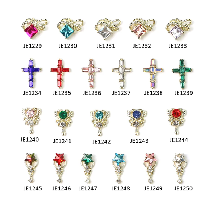 

10/20pcs Diamond Magic Stick Alloy Nail Jewelry Nail Charm 6*14mm CELEBRITY LIGHT LUXURY Nail Decoration 3D Maincure Supplies JE