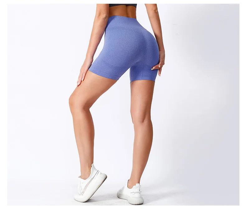 Neue Nahtlose Frauen Yoga Shorts Hohe Taille Workout Fitness Honig Pfirsich Lift Butt Fitness Yoga Gym Laufhose Lässige Sportswear – Detail 7