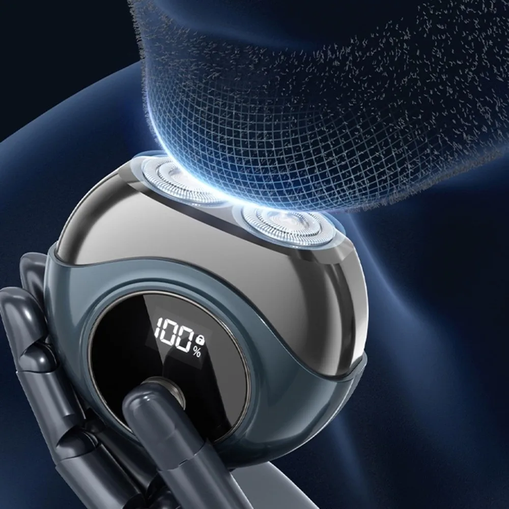 Mini UFO Electric Shaver Magnetic Cover Double Head Rotating Razor Rechargeable IPX7 Waterproof Beard Razor For Men's Gift