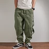 Heavy-duty thickened mountain slacks in autumn men's loose wide version OVER SIZE retro trend pants 2