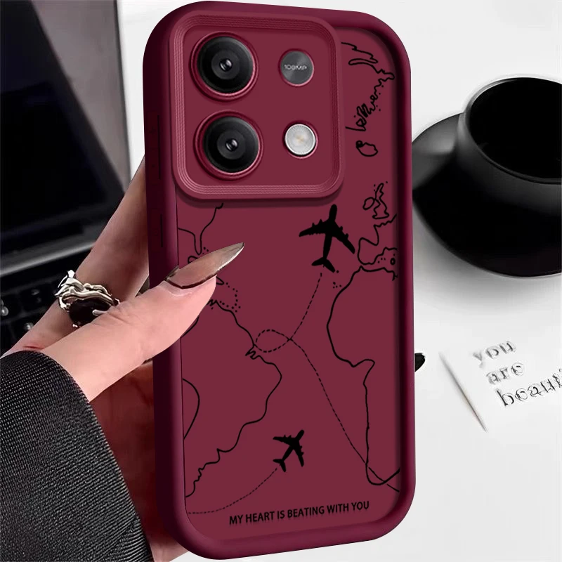 Air Route Pattern Soft TPU Phone Cover