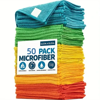 1-20Pcs Microfiber Towels Car Wash Drying Cloth Towel Household Cleaning Cloths Auto Detailing Polishing Cloth Home Clean Tools 1