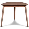 Mid-Century Modern Oscar Corner Table 3-Piece Dining Set, Walnut 4