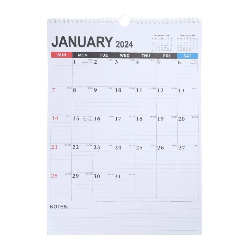 

Wall Calendar Durable 2023 2024 Monthly Hanging Calendar for Office and Home Use Durable and Practical Planners