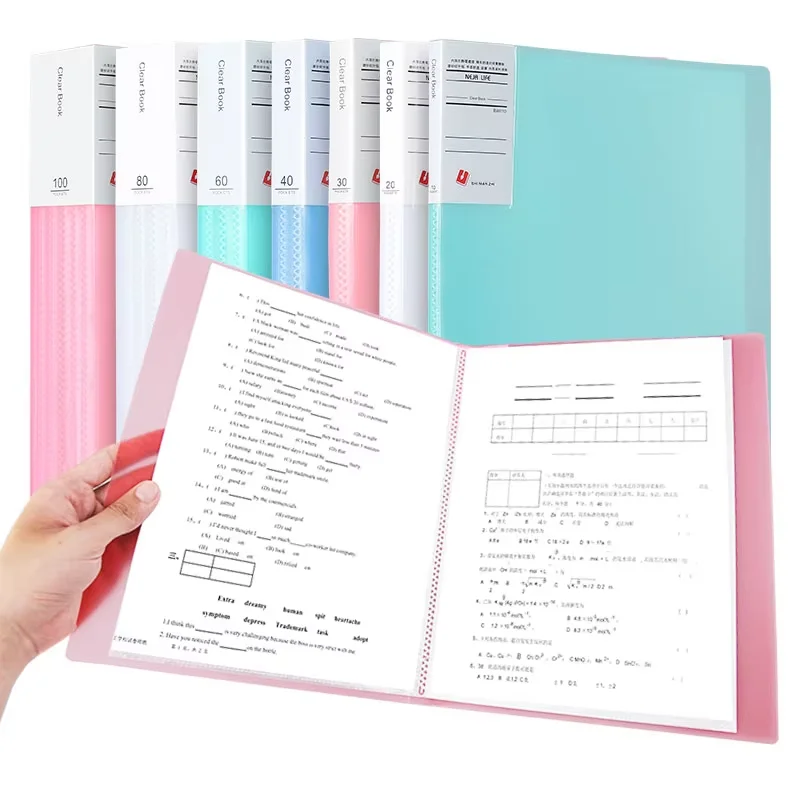 A4 Semi Transparent PP Brochure Multiple Page Sizes To Choose From Classified Insert Folder Conference Document Organization