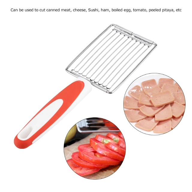 Ham Luncheon Meat Slicer Boiled Egg Fruit Slicer Soft Food Cheese Sushi  Cutter Stainless Steel Canned Meat Cutting Machine - AliExpress