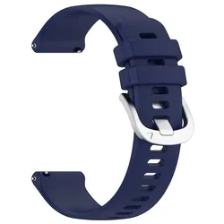 Official Silicone Strap, Multi - Size Adjustable Replacement Bracelet, Compatible with Smartwatches - 18mm Strap (Dark Blue)