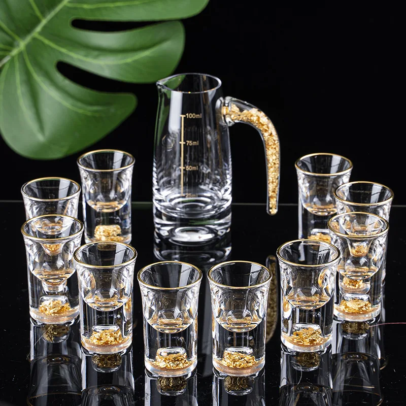 Crystal-Liquor-Spirits-Shot-Glasses-Gift-Box-Gold-Mountain-Thick-Bottom ...