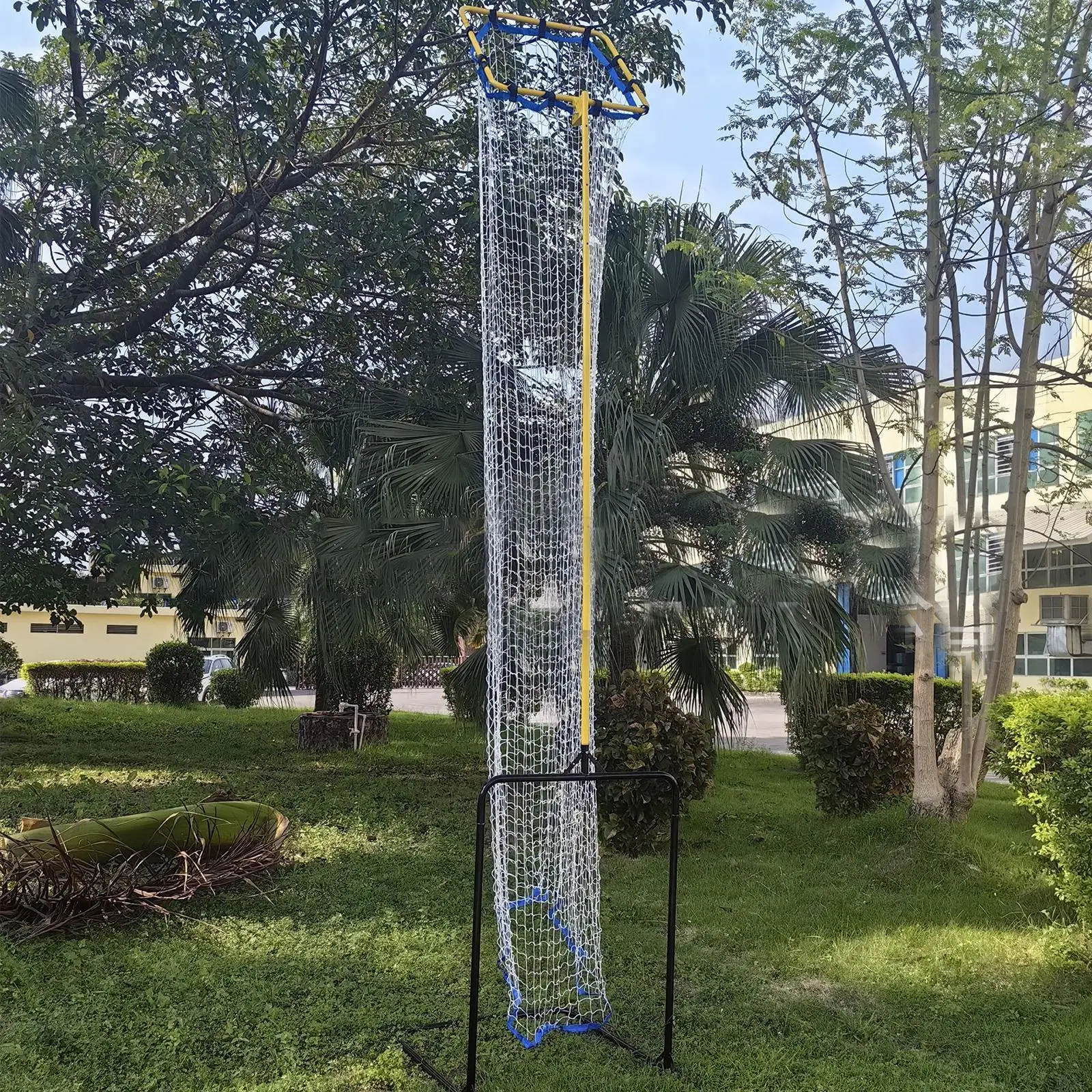 Volleyball Setter Trainer Net - Adjustable Height & Angle Target For Serving, Setting, Spiking Practice