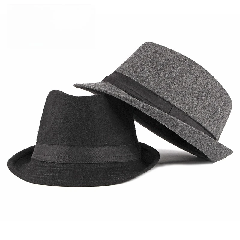 Fashion Hat Women British Fashion Jazz Hat Wool Versatile for Middle-aged and Elderly