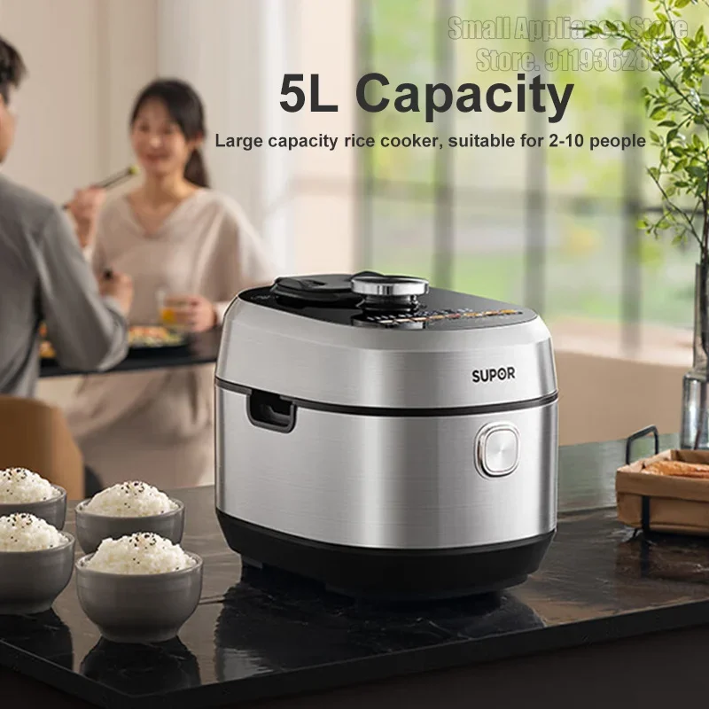 SUPOR IH Electric Pressure Cooker 5L Multi-Function IMD Touch Screen Rice Cooker 112kpa High Pressure Home Kitchen Appliance 2
