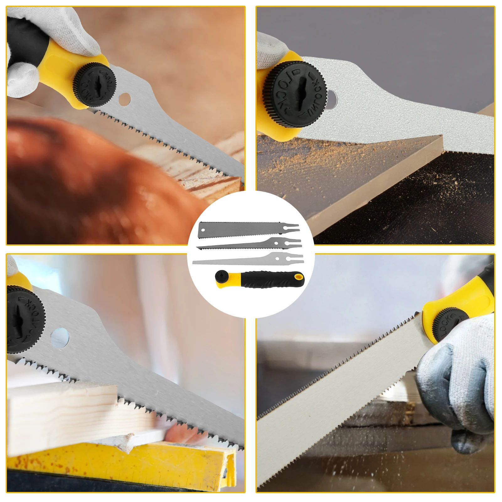 Multi Purpose Saw Hand Saw Handheld Saw Japanese Saws Multifunction Hand Tool Replaceable Blade Wood Saw Mini Manual Flush Cut Saw For Trimming Branches Garden Tool