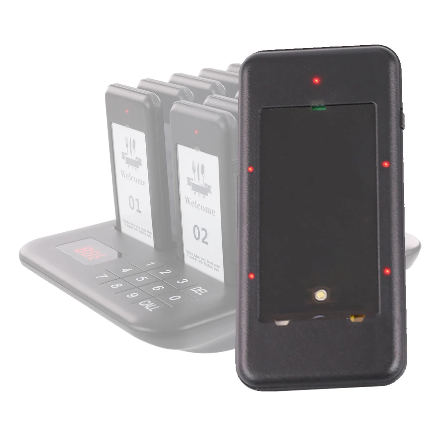 Wireless Restaurant Pager System 10 Pagers Food Truck Buzzer Fast Food Shop Receiver Calling System For Bar Cafe wireless calling system