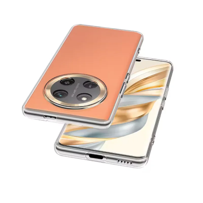 Ultra Thin Transparent TPU Soft Back Cover for Honor Magic7 Lite 5G - Clear Protective Case