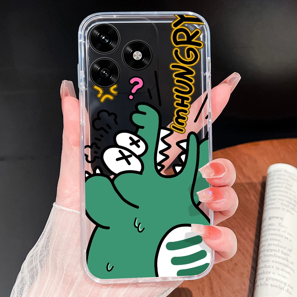 Gradient Color Soft Silicone Clear Phone Case - Lightweight Protective Cover