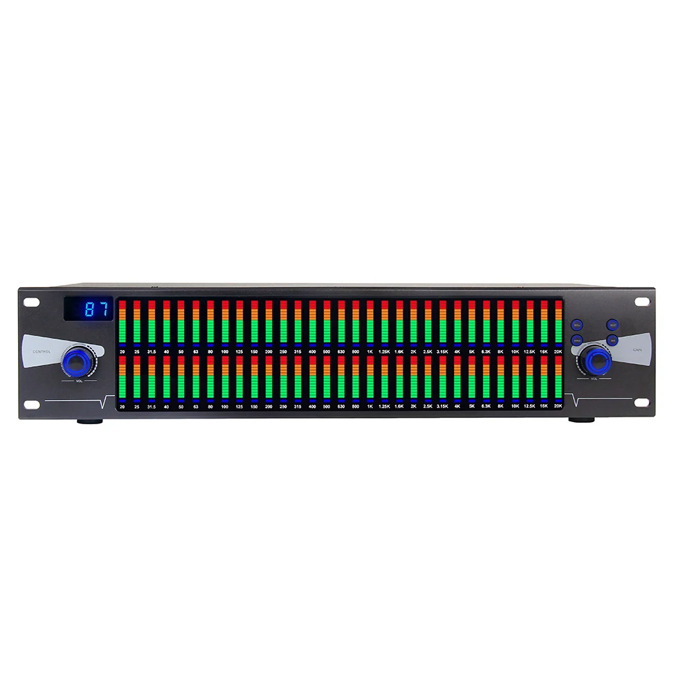 INDICATORE SPETTRO MUSICALE USB USB Tecnologia Avanzata Con Misuratore VU EQ DSP Colorato EUR 71 - 2