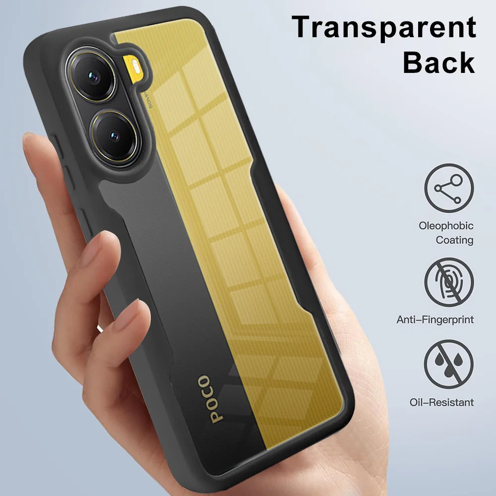 Funda De Silicona TPU Para POCO X7 Pro - Protección Completa Antigolpes Con Bordes Elevados - Color Violeta Oscuro