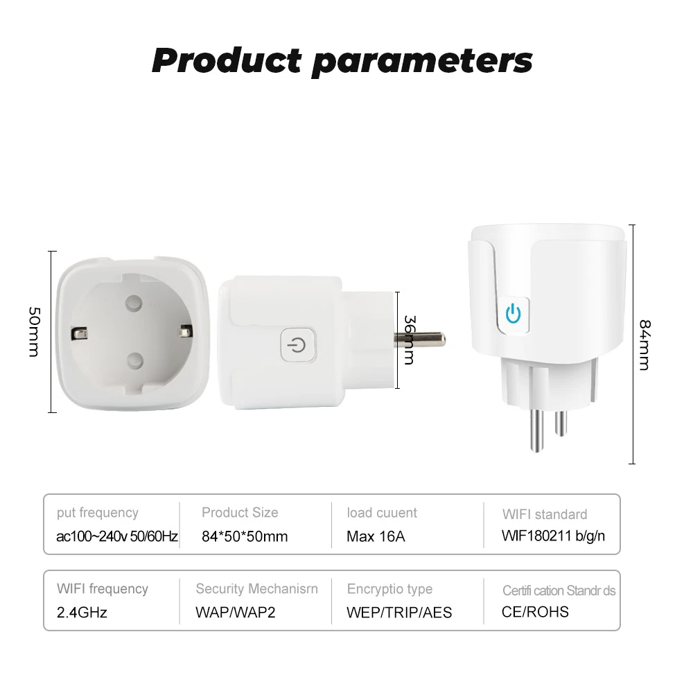 https://ae01.alicdn.com/kf/S2ad79147b28e4465b850d45b7bacdb58u/Szaoju-Smart-Socket-EU-16A-20A-AC100-240V-Wifi-Smart-Plug-Power-Outlet-Alexa-Google-Home.jpg