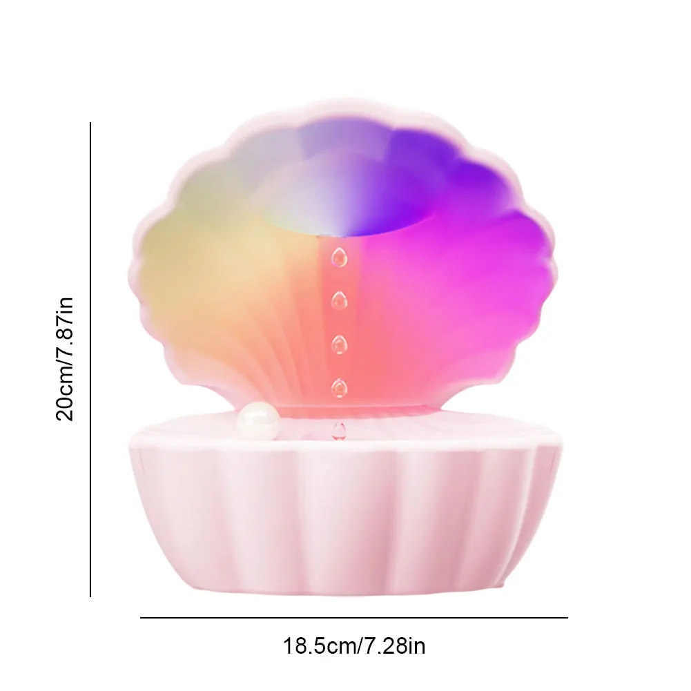Shell Anti Gravity Humidifier Cool Mist Humidifier with BT Speaker & Night Light Water Drop for Bedroom