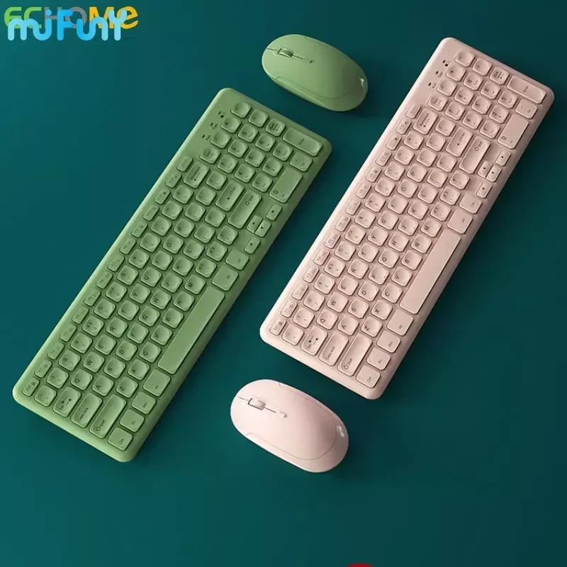 

Беспроводная клавиатура и мышь MiFuny, бесшумная офисная работа, клавиатуры, поддержка Windows, Ios, Android, для Mac, ноутбука, планшета, компьютера Teclado