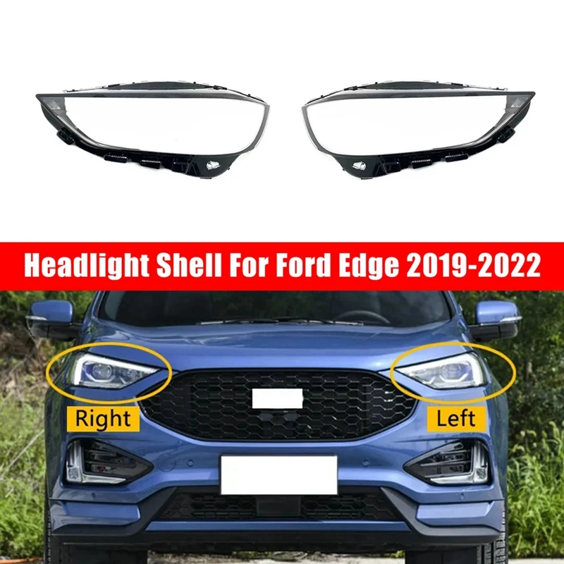 for-ford-edge-2019-2022-headlight-shell-lamp-shade-transparent-cover-headlight-glass-head-light-lamp-cover