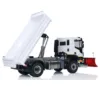 1/14 RC Hydraulic Dumper Truck 4x4 with Snow Blade Light Sound Set ST8 Remote Control Metal Tipper Cars Model RC Toy TH23845 2