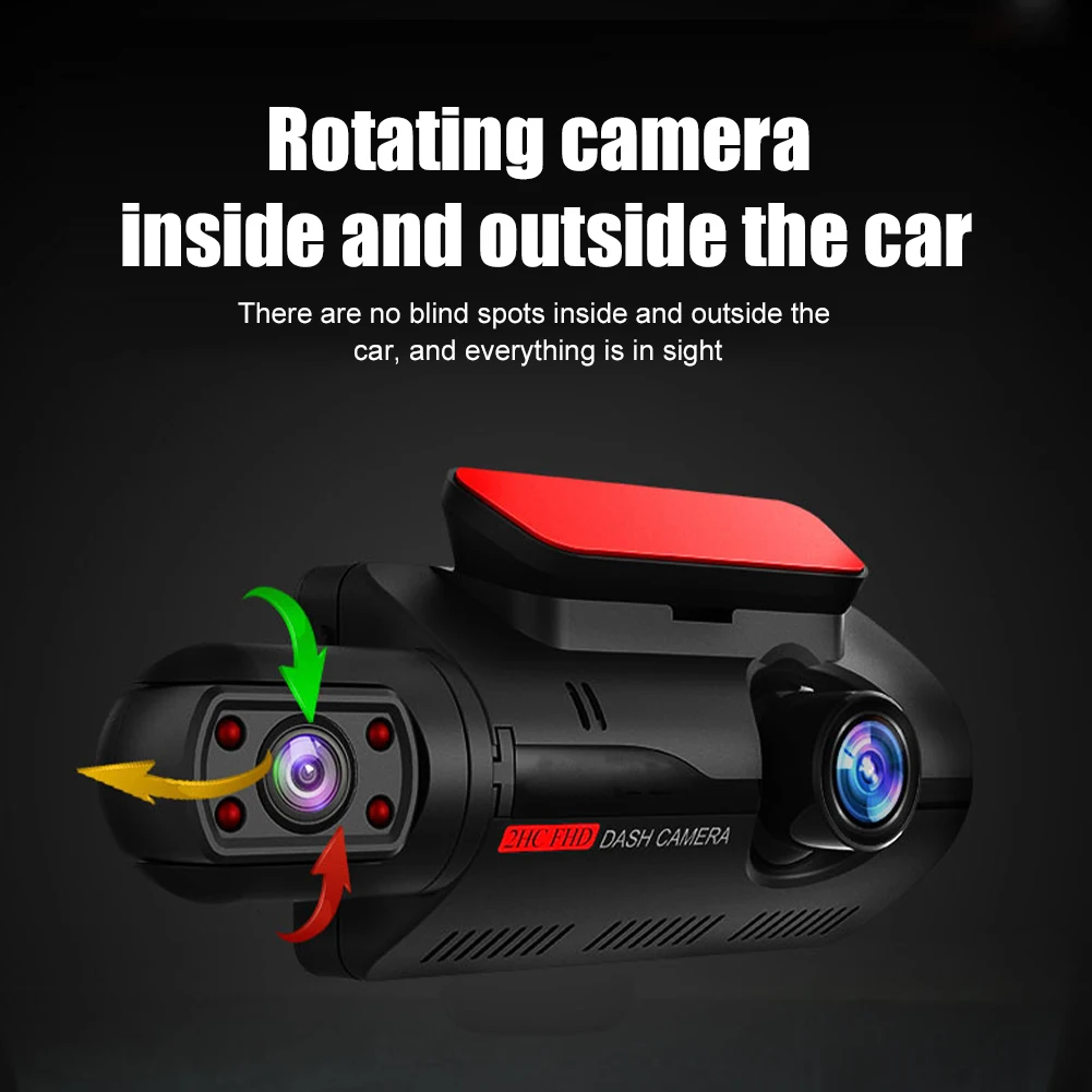 2 Lens Car Video Recorder HD 1080P Dash Cam with WIFI Car Black Box avto dvr IPS Camera Recorder Night Vision Loop Recording DVR car dvr