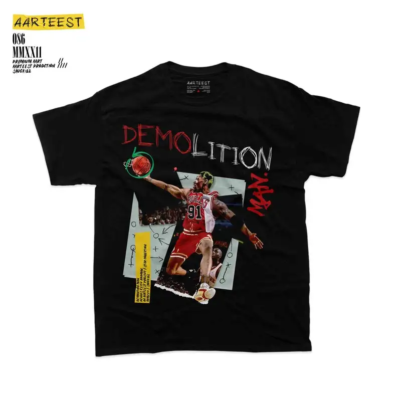 

Dennis Rodman Demolition Man Collage T-Shirt