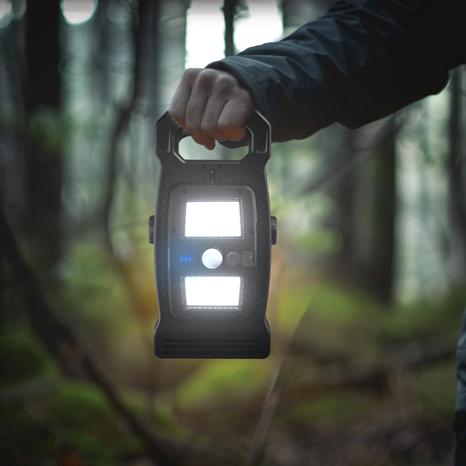 Outdoor Solar Clamp On Motion Sensor Lights Waterproof Work Light 3 Lighting Modes For Camping Fence Walls Garage LED Lamps