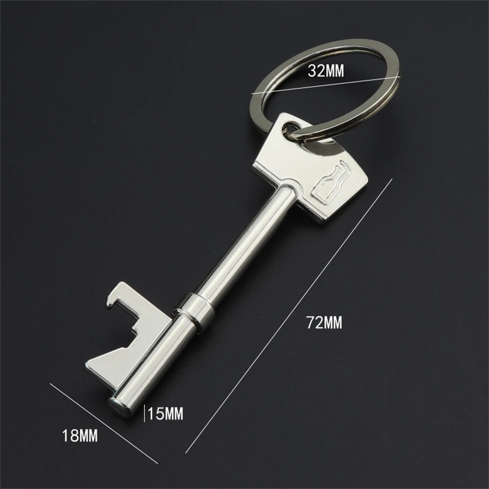 50pcs Keychain Beer Bottle Opener With Key Ring