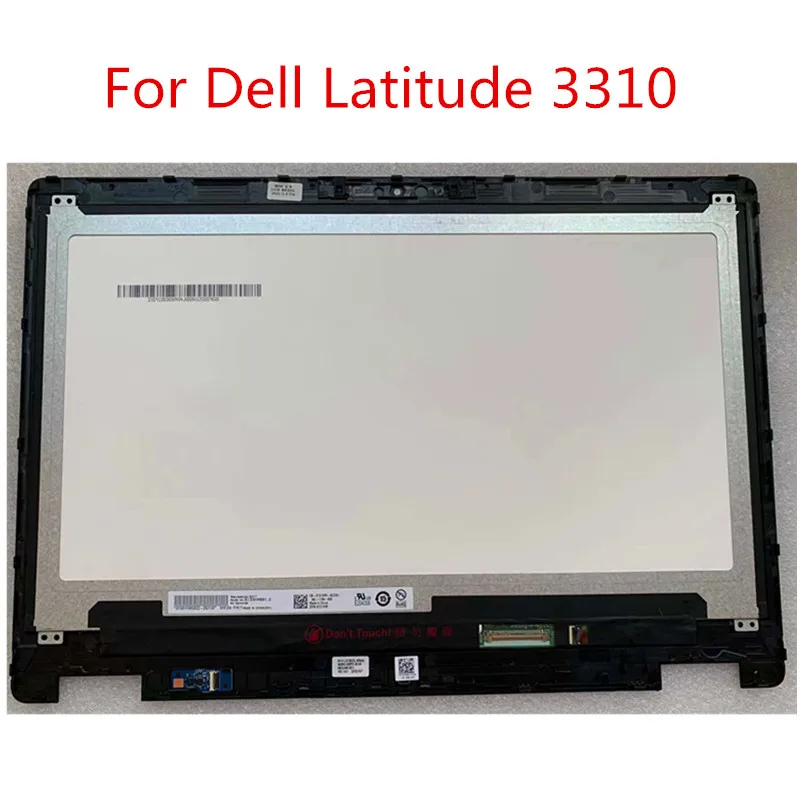 

13.3'' LCD Touch Screen Assembly + Bezel NV133FHM-A00 B133HAB01.0 R133NWF4 RB For DELL Latitude 3310 2 in 1 FHD 1920x1080
