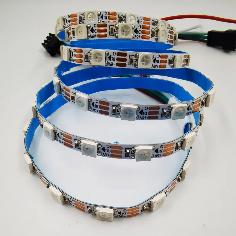 DC5V Mini WS2812B SK6812 Individually Addressable RGB 60 144 LEDs 4mm 5mm 7mm Narrow PCB SMD 3535 5050 Led Pixel Strip Light