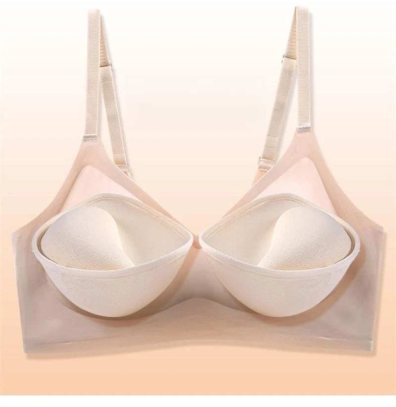Externally Expanded Bra Girl's Thickened Steamed Bread Cup 8cm Adjustable Underwear Sexy Bras No Steel Ring Breast Bras Lingerie
