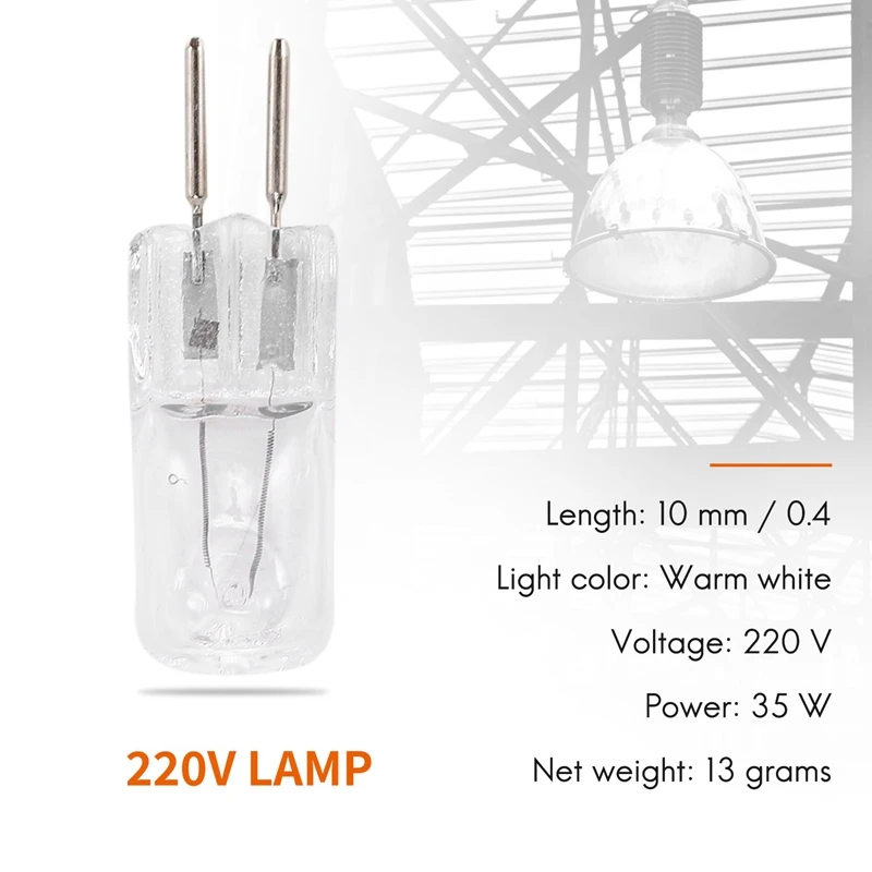 New 4 220V 35W G5, 3 pin power supply dual halogen bulb warm white