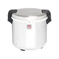 Commercial Stainless-Steel 50-Cup Rice Warmer with Nonstick Inner Pot 8 Hours Warm Time Mirror-Finished Lid Sturdy Legs Warm 1