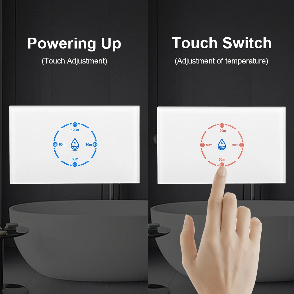 Tuya WiFi Smart Water Heater Switch 20A 4400W US High Power Israel Switch Smart Life App Control Work with Alexa Google Home