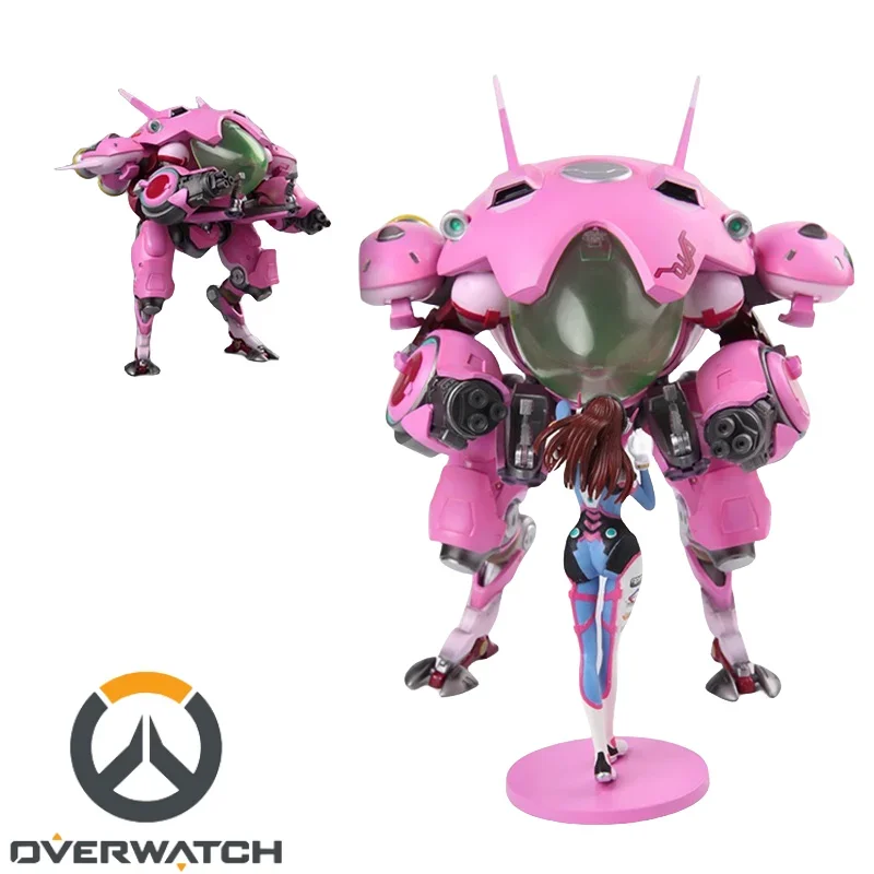 

In Stock Overwatch Action Figures Dva Statue Anime Action Figures Pvc Collectible Figurines Model Toys Ornaments Desktop Gifts