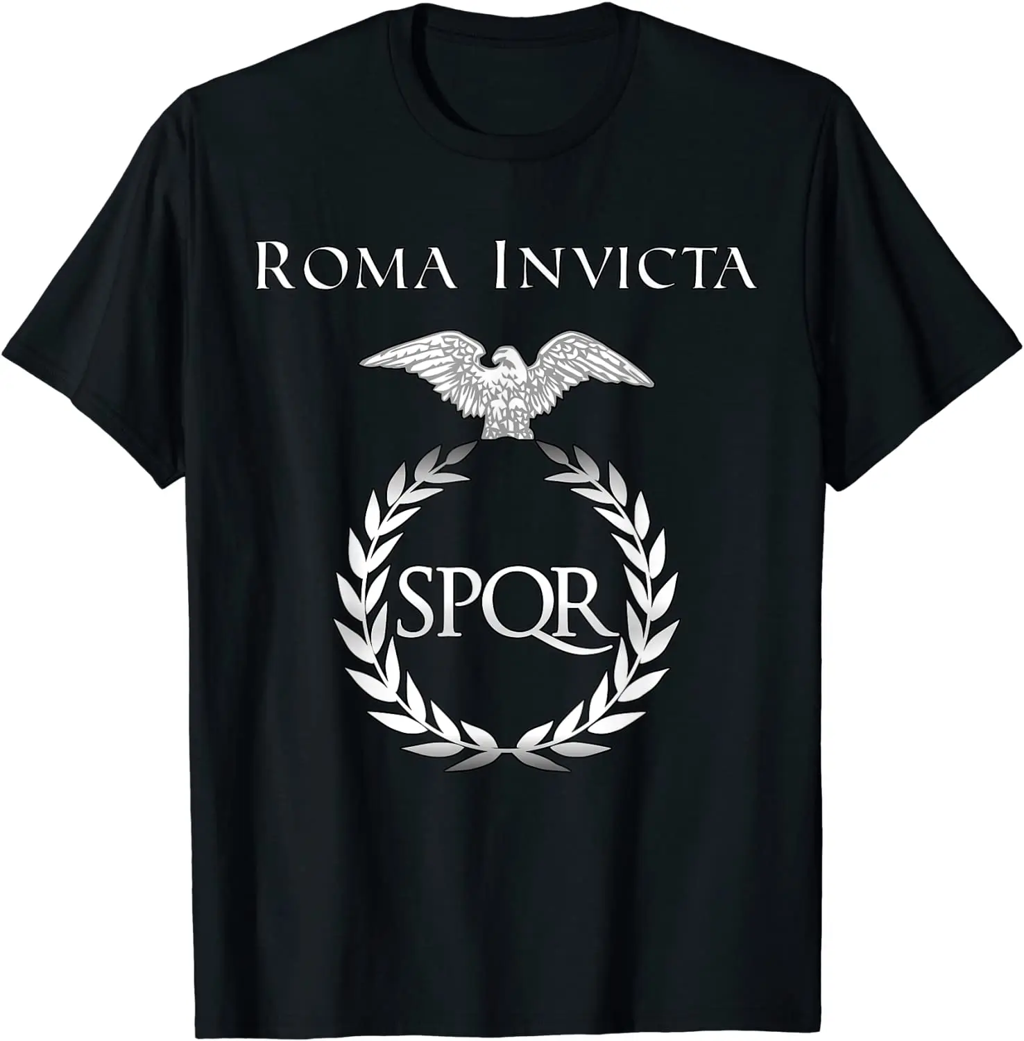 T-Shirt Roma Invicta Spqr | Roma Impero Romano T-Shirt Latina Manica Corta Casual O-Collo In Cotone T-Shirt Estiva
