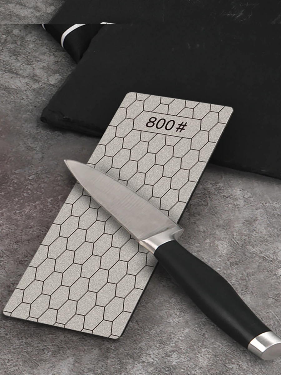 다이아몬드 숫돌 칼 숫돌, 초미세 또는 거친 플레이트, 미끄럼 방지 베이스, 400, 600, 800, 1000/1200 그릿, 1pc 